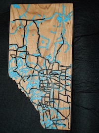 Map derived from Open Streetmap data